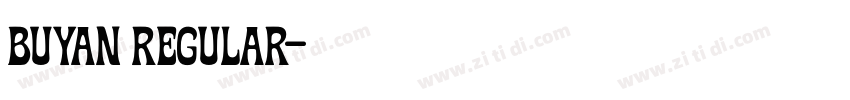 Buyan Regular字体转换